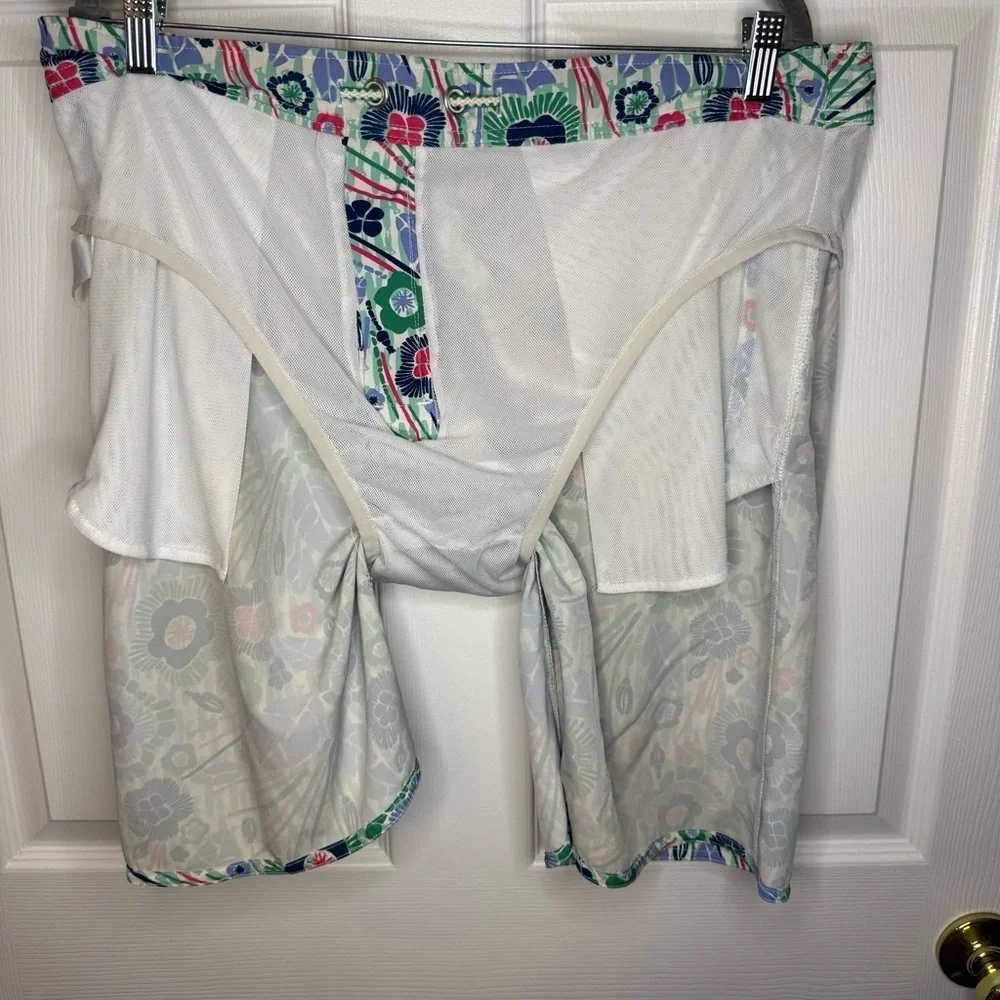 johnnie-O Multicolor Floral Men's Swim Shorts Trunks Size XL GUC